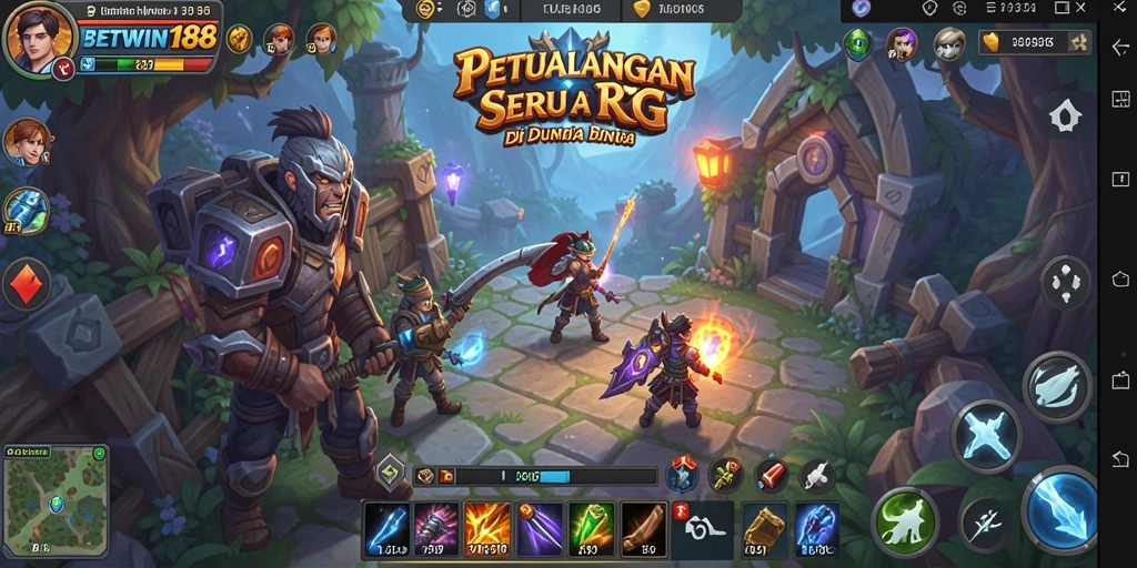 Tampilan gameplay BETWIN188 menyoroti aksi RPG yang mendebarkan.