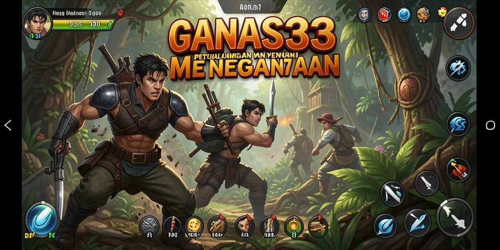 Tangkapan layar dari gameplay GANAS33 menampilkan aksi petualangan yang mendebarkan.