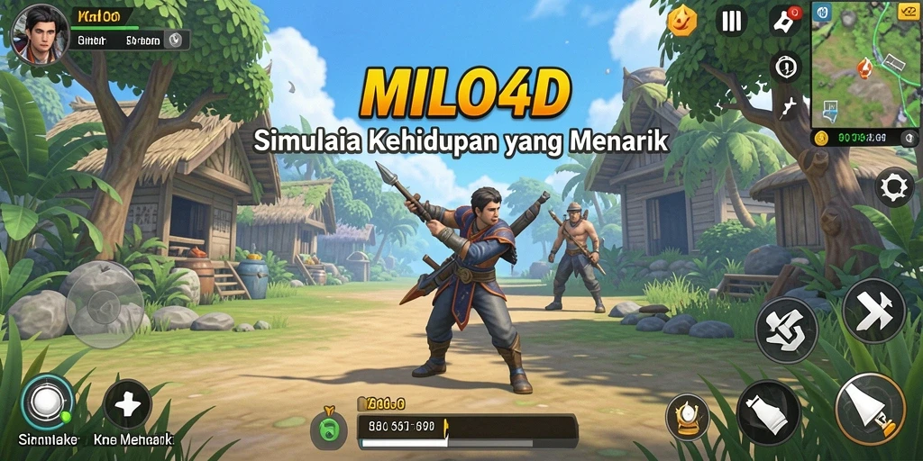 Tangkapan layar menunjukkan gameplay mendalam dari MILO4D.