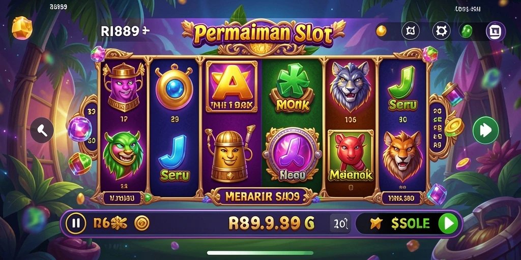 Tampilan gameplay RI889 yang menawan dan penuh aksi Slot.