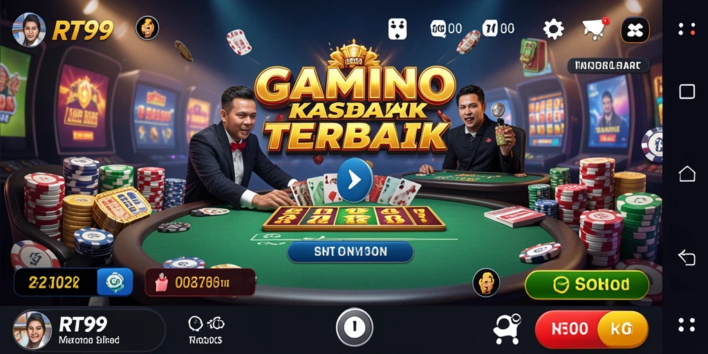 Screenshot utama RT99 menampilkan gameplay Kasino yang seru dan menarik.
