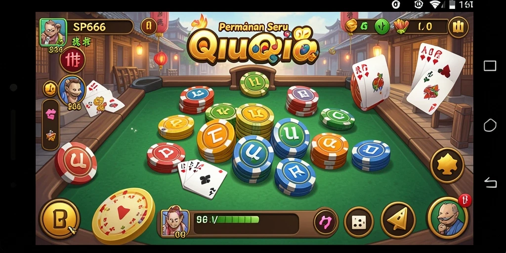 Gameplay seru dan kompetitif dalam QiuQiu.